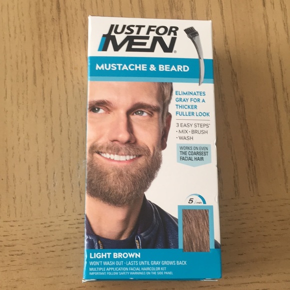 JUST FOR MEN Mustache & Beard in Light Brown - Picture 1 of 6